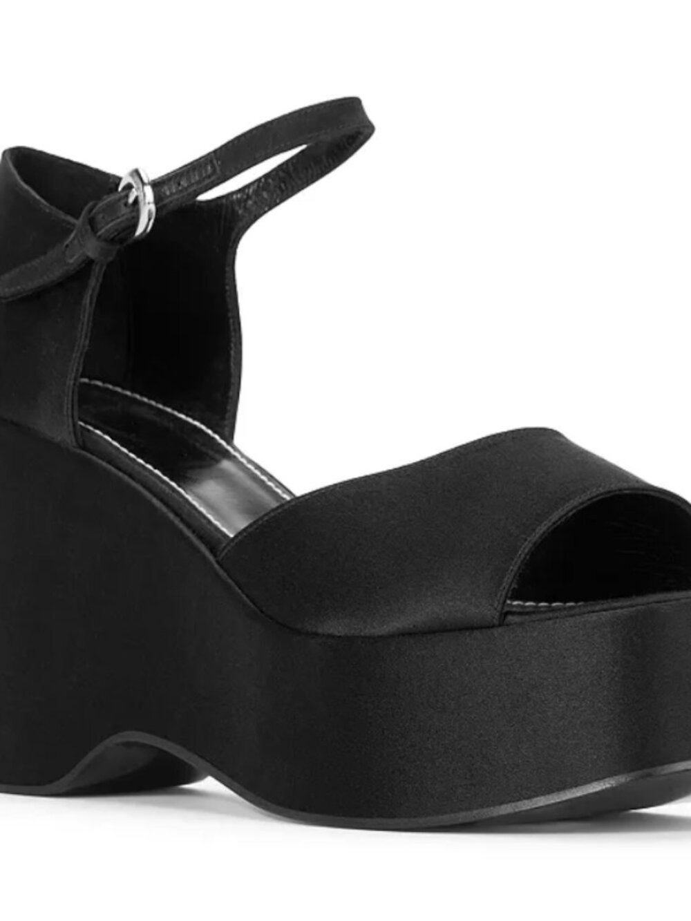 STAUD STELLA PLATFORM SANDAL | BLACK × 1 BLACK / 37